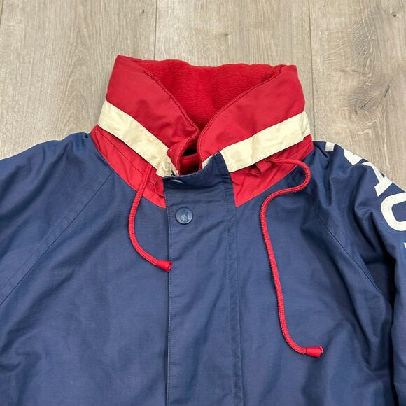 vintage 90s  Nautica Sport reversible jacket Colorblock Size Large L B5 - Picture 2 of 7
